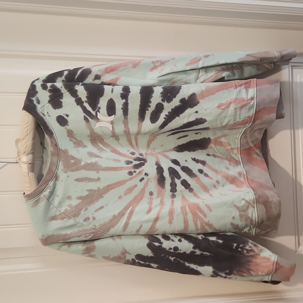 Hurley unisex tie dye sweatshirt